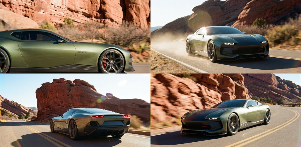 Dodge Muscle EV render collage 1